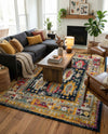 Brighton Terrace Collection Area Rug -  Portslade Rectangle Navy Blue  lifestyle 17