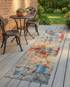Urban Terrace Collection Area Rug -  Boulevard Runner Multi  lifestyle 70