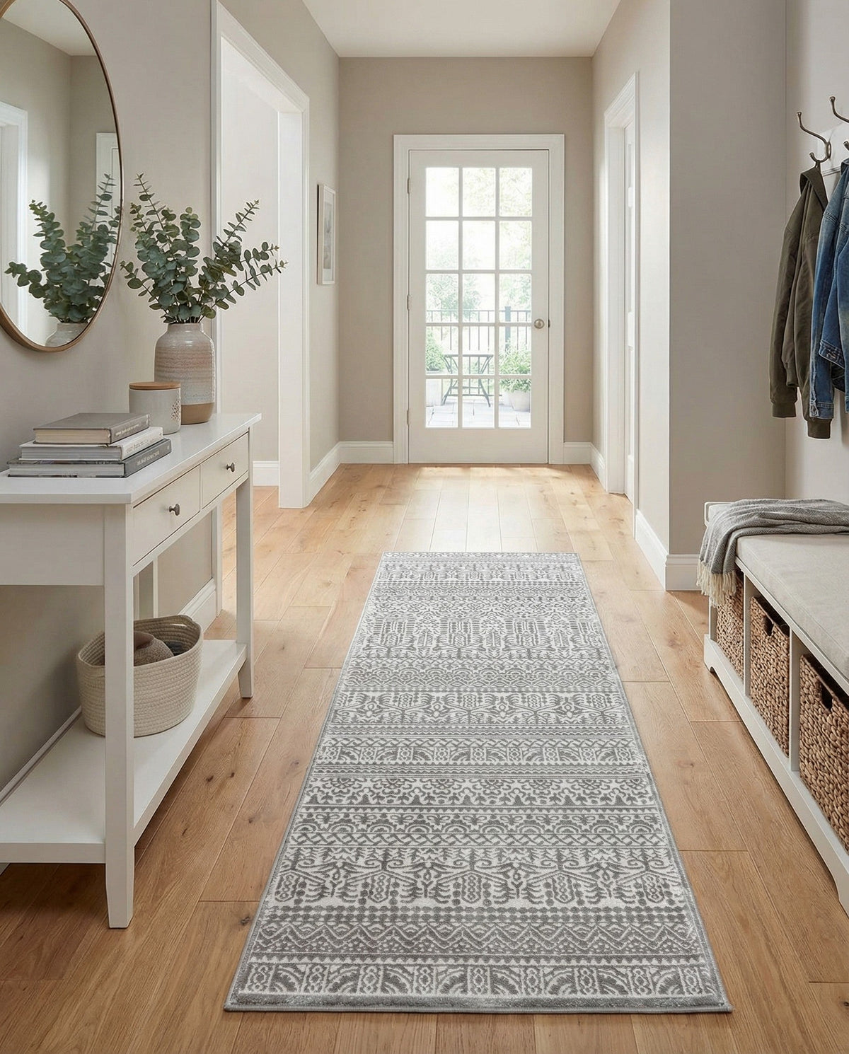 Metro Heights Collection Area Rug -  Chelsea Runner Gray  lifestyle 133