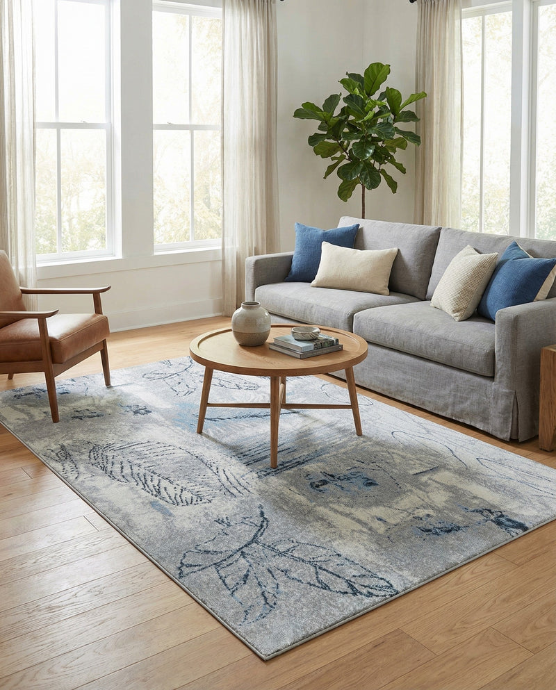 Aegean Elegance Washables Collection Area Rug -  Paros Rectangle Ivory Gray  lifestyle 18