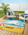 Seaside Haven Rugs Collection Area Rug -  Dockside Rectangle Multi  lifestyle 15