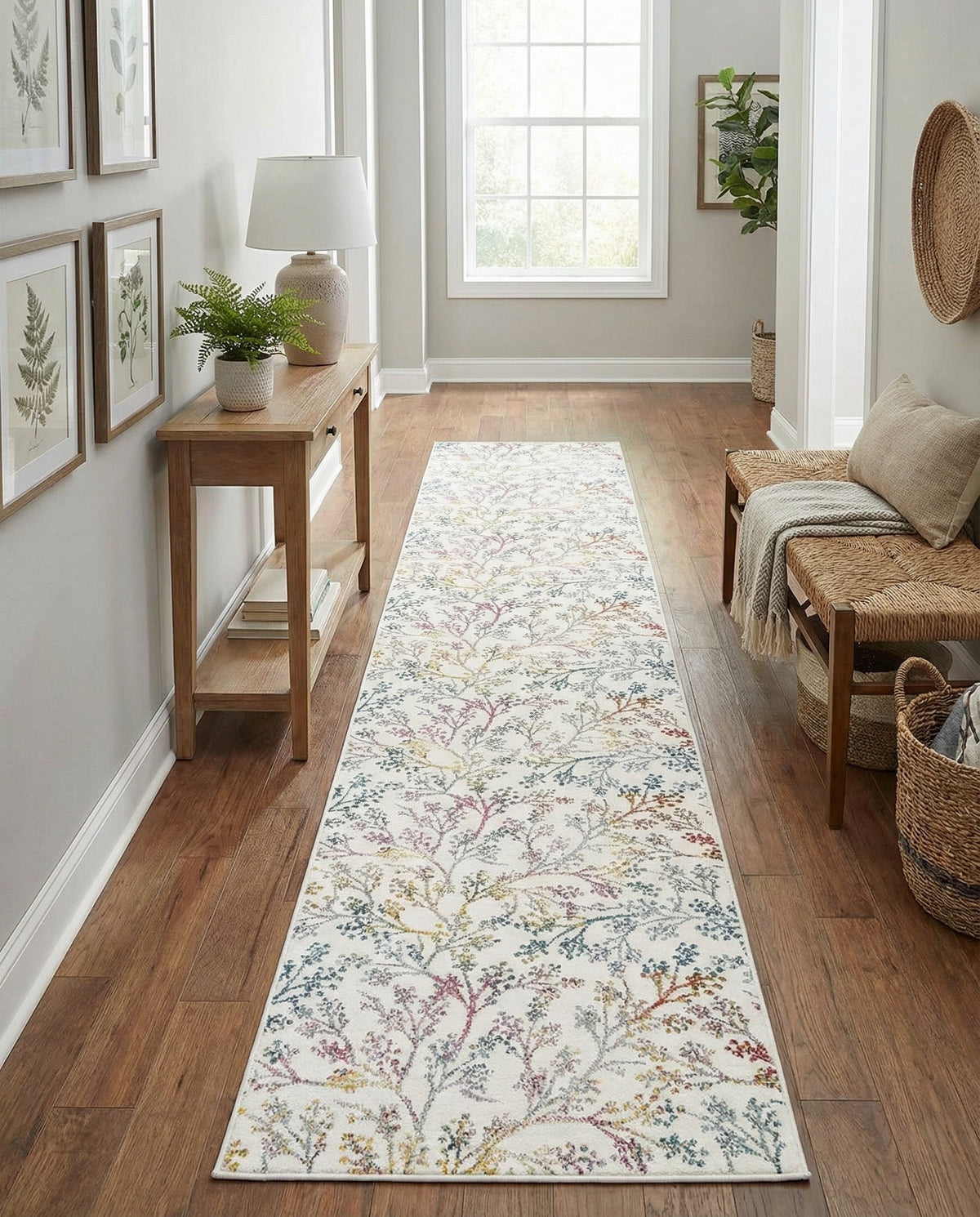 Meadow Breeze Collection Area Rug -  Sunbeam Runner Ivory  lifestyle 67