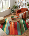 Urban Terrace Collection Area Rug -  Canopy Octagon Multi  lifestyle 31