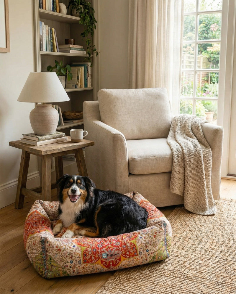 Luxury Pet Lounge Collection Pet Bed -  Cove Rectangle Multi  lifestyle 4