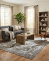 Riviera Elegance Collection Area Rug -  Menton (Gray) Rectangle Gray  lifestyle 28