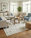 Adriana Terrace Collection Area Rug -  Positano (Ivory) Rectangle Ivory  lifestyle 5