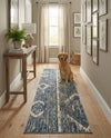 Cascade Range Collection Area Rug - Hood (Blue Gray) Runner Blue Gray  lifestyle 69