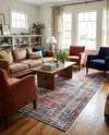 Zahara Oasis Collection Area Rug -  Rabat Rectangle Yellow Pink  lifestyle 5