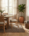Savannah Jute Collection Area Rug - Seashore Rectangle Gray  lifestyle 13