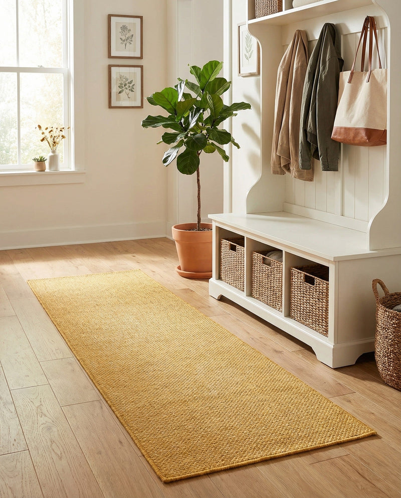 Seaside Serenity Collection Area Rug - Veranda (Corn Harvest Yellow) Runner Corn Harvest Yellow  lifestyle 75