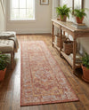 Patio Heritage Collection Area Rug -  Augusta (Rust Red) Runner Rust Red  lifestyle 68