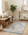 Caribbean Breeze Collection Area Rug -  Andros Rectangle Gray  lifestyle 34