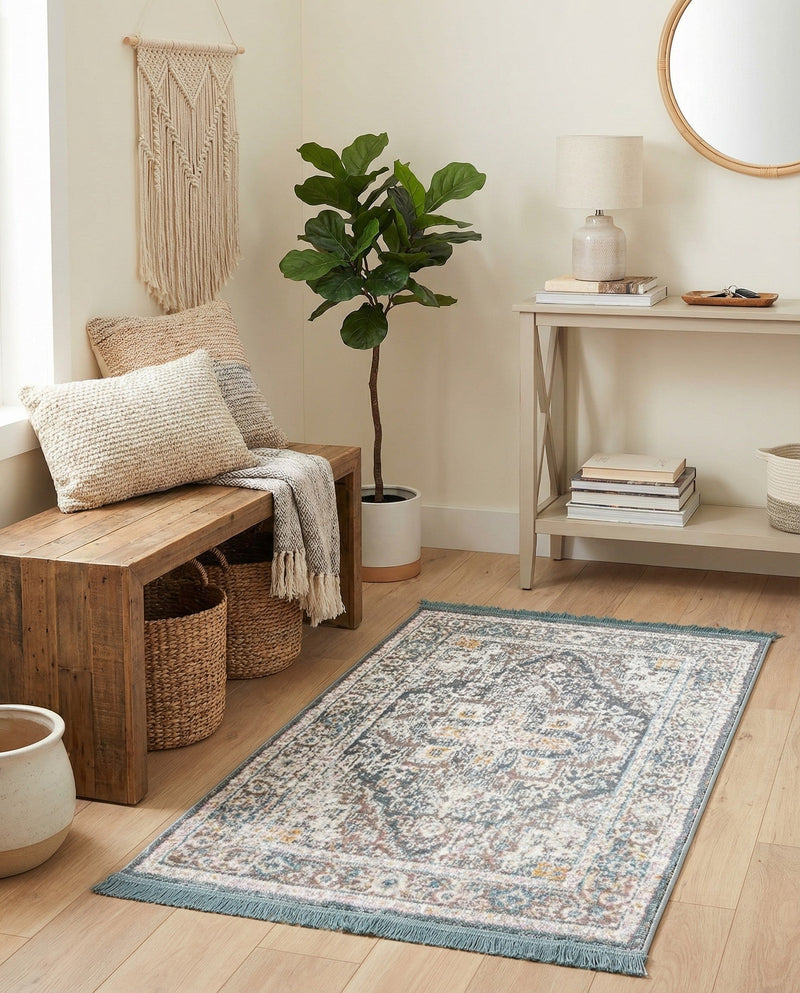 Caribbean Breeze Collection Area Rug -  Andros Rectangle Gray  lifestyle 34