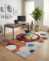 Aegean Elegance Washables Collection Area Rug -  Crete Rectangle Multi  lifestyle 13