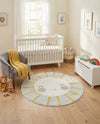 Wonder Tykes Collection Area Rug -  Twirl Round Gray  lifestyle 15
