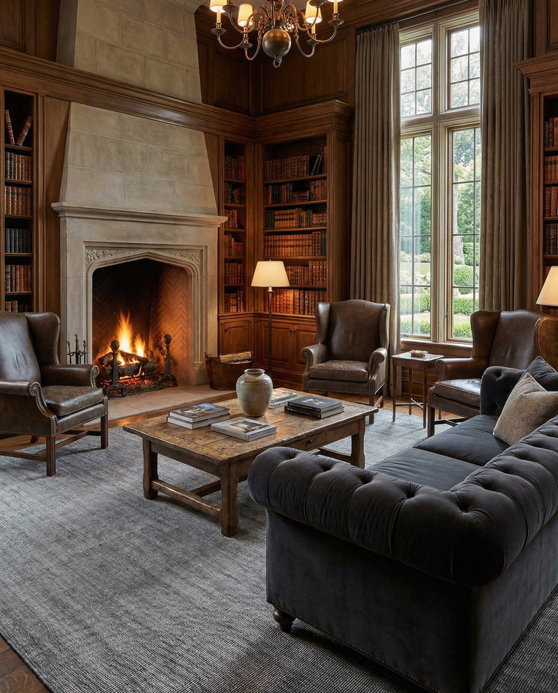 Berkshire Estate Collection Area Rug - Windsor (Earl Grey) Rectangle Earl Grey  lifestyle 23