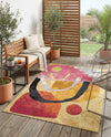 Urban Terrace Collection Area Rug -  Skyline Rectangle Multi  lifestyle 5