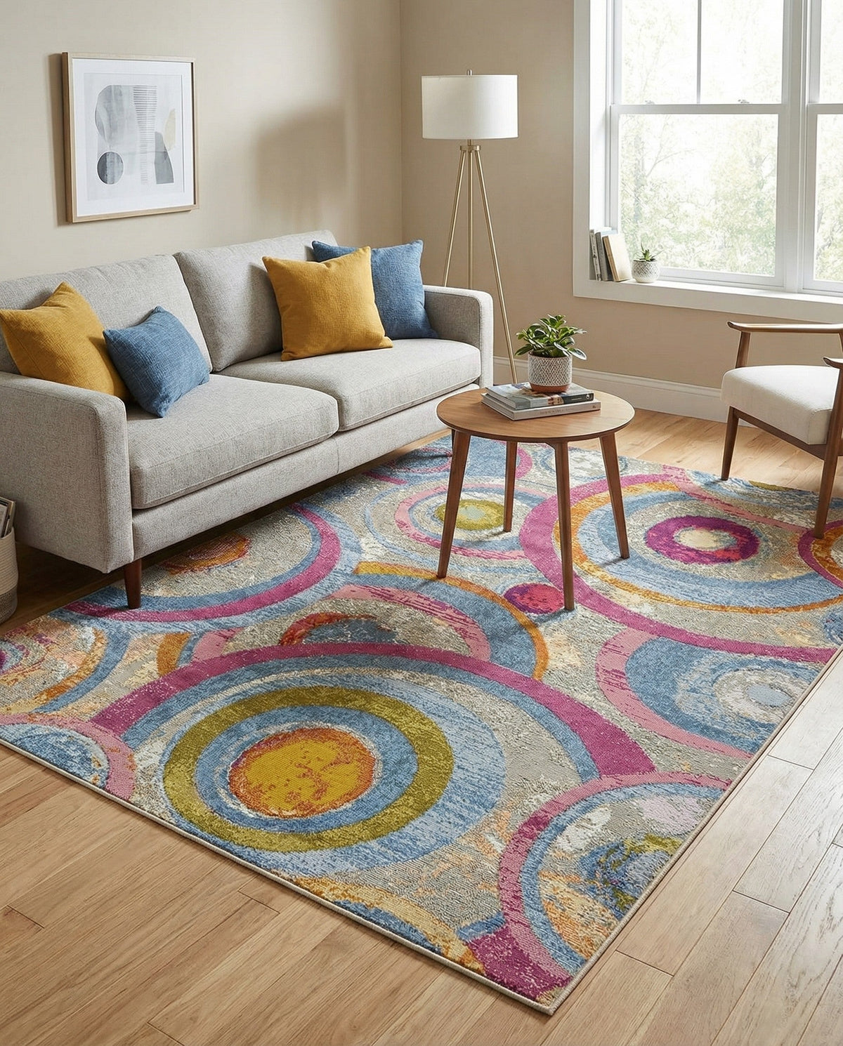Urban Terrace Collection Area Rug -  Plaza Rectangle Multi  lifestyle 8