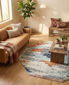 Santa Fe Trails Collection Area Rug -  Arroyo Octagon Multi  lifestyle 67