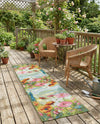 Seaside Blooms Collection Area Rug -  Amalfi Runner Multi  lifestyle 54