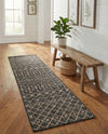 Savannah Pergola Collection Area Rug -  Pergola (Charcoal Gray) Runner Charcoal Gray  lifestyle 36