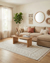 Sahara Chic Collection Area Rug -  Tangier Rectangle Ivory  lifestyle 37