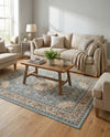 Patio Heritage Collection Area Rug -  Bower Rectangle Blue  lifestyle 23