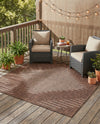 Urban Terrace Collection Area Rug -  Chelsea (Brown) Square Brown  lifestyle 60