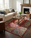 Patio Heritage Collection Area Rug -  Terrace Rectangle Antique Red  lifestyle 18