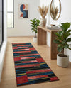 Urban Terrace Collection Area Rug -  Courtyard Runner Multi  lifestyle 69