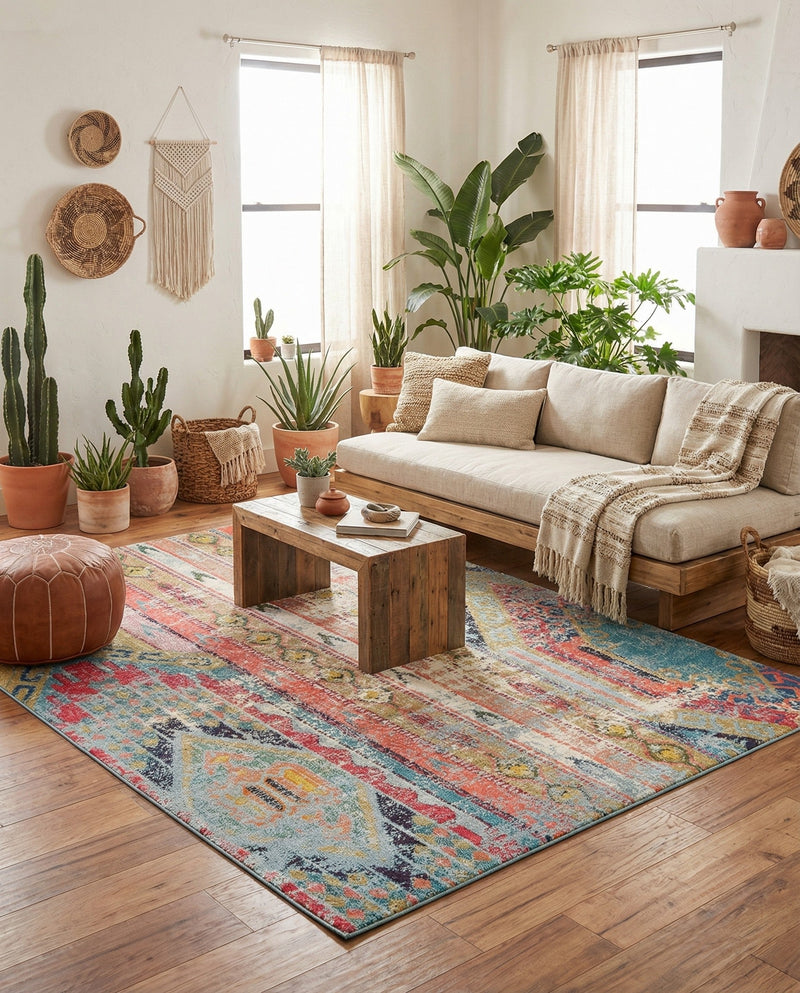 Sedona Vista Collection Area Rug -  Cholla Rectangle Multi  lifestyle 16