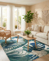 Meadow Breeze Collection Area Rug -  Clover Rectangle Ivory  lifestyle 13