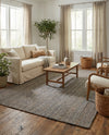 Woven Seaside Jute Collection Area Rug - Savannah (Gray) Rectangle Gray  lifestyle 3