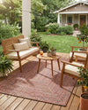 Sustainable Strands Indoor-Outdoor Oasis Collection Area Rug -  Sandbar (Multi) Rectangle Multi  lifestyle 3
