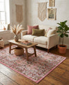 Geneva Terrace Collection Area Rug -  Nyon Rectangle Pink  lifestyle 22