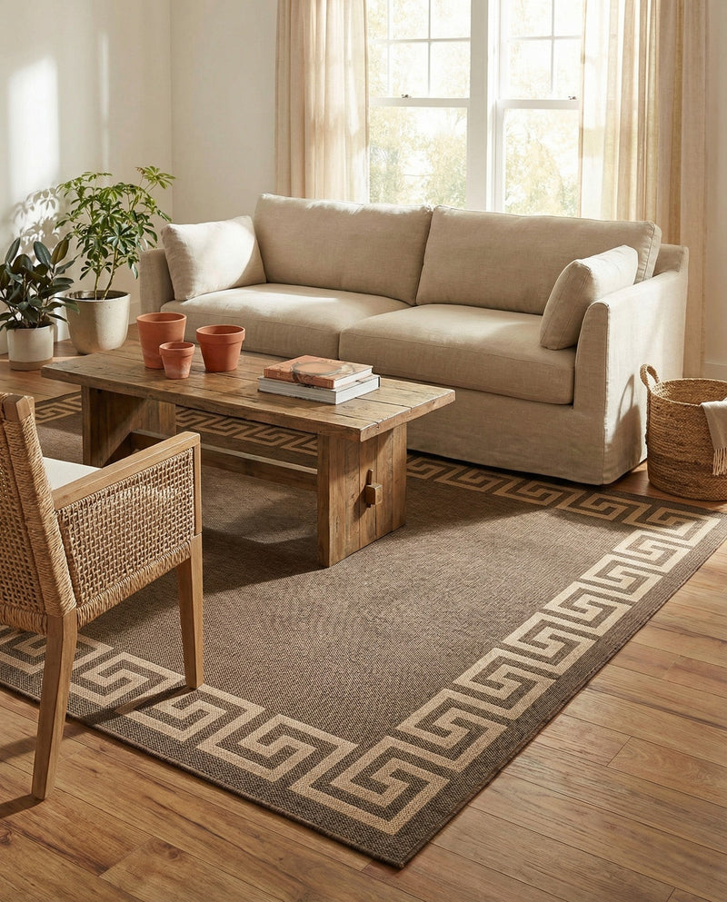 Sahara Sands Collection Area Rug -  Elephantine Rectangle Brown  lifestyle 31