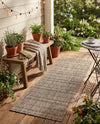 Seaside Stripes Collection Area Rug -  Boardwalk (Natural) Runner Natural  lifestyle 38