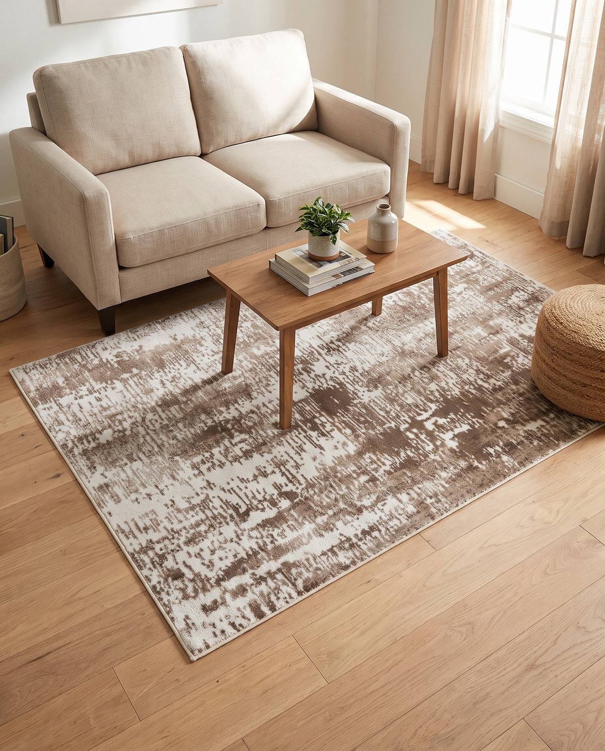Coastal Haven Collection Area Rug -  Pelican Rectangle Ivory  lifestyle 38