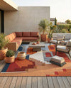 Urban Terrace Collection Area Rug -  Patio Rectangle Multi  lifestyle 7