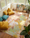 Wonder Tykes Collection Area Rug -  Flutter Rectangle Multi  lifestyle 9