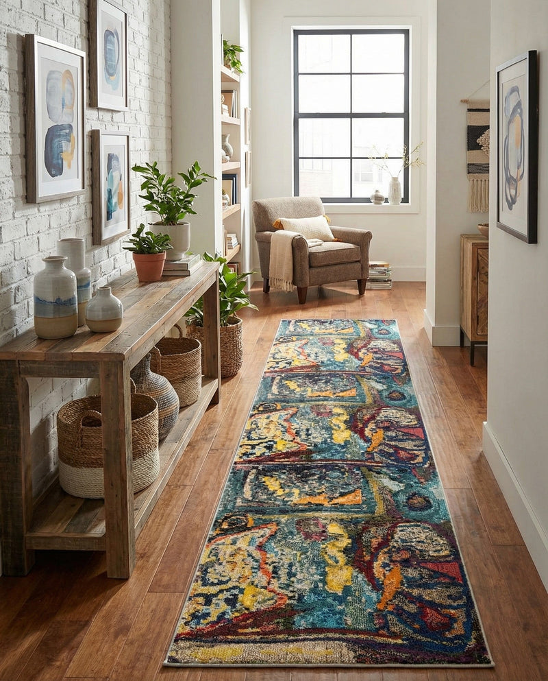 Autumnal Tapestry Collection Area Rug - Harvestville Runner Multi  lifestyle 75