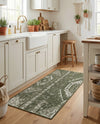 Desert Nomad Terrace Collection Area Rug - Sahara (Green) Runner Green  lifestyle 41