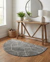 Trellis Mosaic Collection Area Rug - Arborville (Light Gray) Hearth Light Gray  lifestyle 40