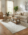 Savannah Elegance Collection Area Rug - Augusta (Light Gray) Rectangle Light Gray  lifestyle 15