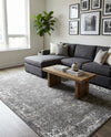 Riviera Elegance Collection Area Rug - Antibes (Dark Gray) Rectangle Dark Gray  lifestyle 11