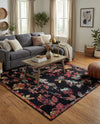 Brighton Terrace Collection Area Rug -  Roedean Square Navy Blue  lifestyle 42