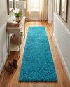Plush Oasis Collection Area Rug - Serenity (Turquoise) Runner Turquoise  lifestyle 32