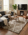 Cozy Haven Shag Collection Area Rug - Serenity (Khaki) Rectangle Khaki  lifestyle 4