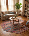 Heritage Elegance Collection Area Rug -  Monticello Octagon Multi  lifestyle 32
