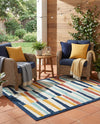 Caribbean Terrace Collection Area Rug -  Jamaica Rectangle Ivory  lifestyle 3